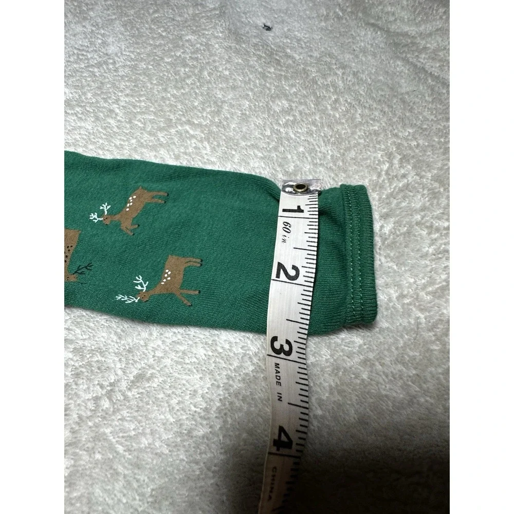 Carter's Baby Sleeper Button Snaps Green With Deer Christmas Holiday 3 Months